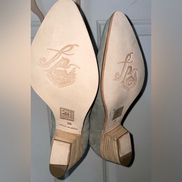 Free People New Frontier Women’s Western Boots Pointed Toe Light Sage - Picture 6 of 7